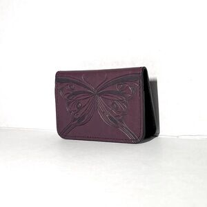 Oberon Butterfly Tooled Leather Wallet